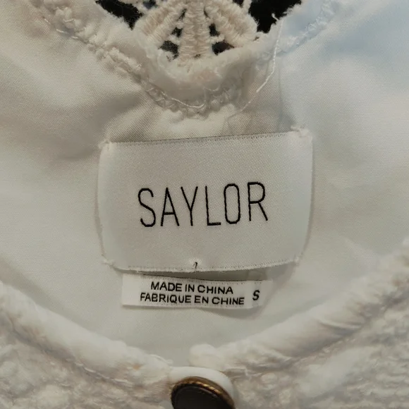 SAYLOR GRACE LACE ROMPER, CREAM S - Picture 8 of 15